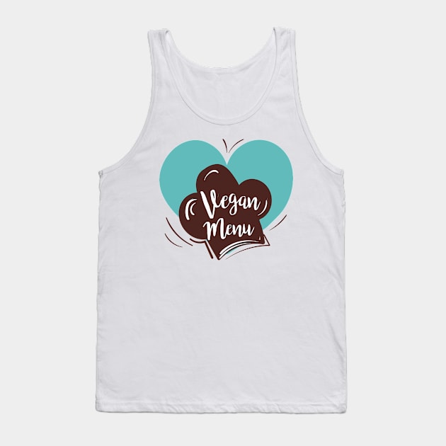 Vegan Chef Hat Tank Top by SWON Design